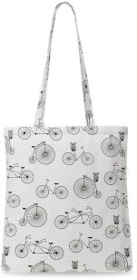 Bawełniana torba shopperbag różne wzory - rowery