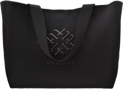 Torebka shopper Monnari damska pojemna luźna torba worek na ramię - czarna