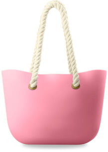  Silikonowa torebka torba shopper bag,jelly bag - guma - jasny róż
