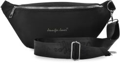 Saszetka damska nerka sportowa miejska biodrowa crossbody - czarna