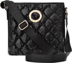 Monnari torba damska z pikowaniem listonoszka torebka miękka z paskiem - czarna