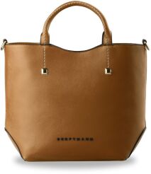 Torebka shopper duża ćwieki - beżowa