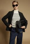 Monnari torba damska crossbody mała torebka na co dzień z kieszeniami i regulowanym paskiem - czarna - 6