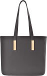 Klasyczna torebka damska shopper bag elegancka torba łódka na ramię - szary - 4