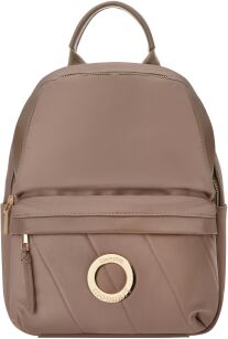 Monnari tekstylny plecak na co dzień sportowy miejski elegancki damski - beżowy