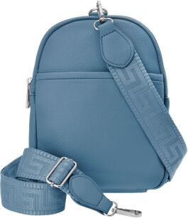 Saszetka plecak torebka 3w1 crossbody na jedno ramię praktyczna listonoszka - niebieski