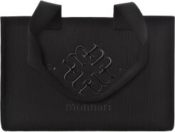 Torebka Monnari damska shopper elegancka torba na ramię do pracy i na co dzień - czarna
