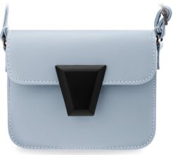 Modna mała klasyczna torebka damska listonoszka kolory - błękitny