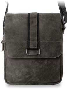 TORBA MĘSKA NA RAMIĘ POSTARZANA SKÓRA NATURALNA STYL VINTAGE - KHAKI
