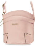 Pojemna miejska listonoszka crossbody torebka damska z kieszonkami - różowy - 2