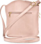 Pojemna miejska listonoszka crossbody torebka damska z kieszonkami - różowy - 3