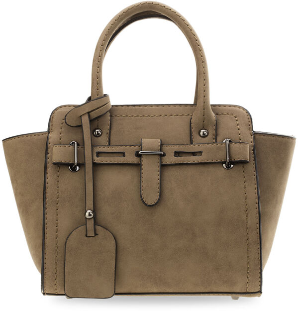 Torebka damska kuferek nubuck worek - camel