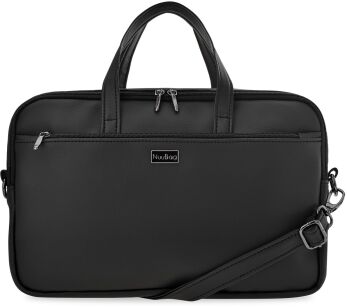NUUBAG aktówka perfect black torebka damska wysokiej jakości teczka torba na laptopa
