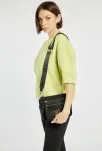 Monnari torba damska crossbody mała torebka na co dzień z kieszeniami i regulowanym paskiem - czarna - 6