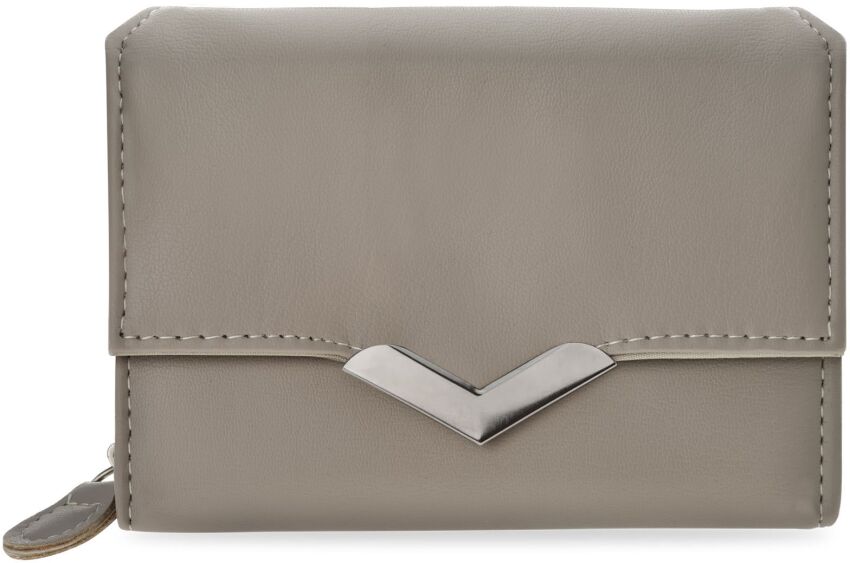 Zgrabny pojemny portfel damski klasyczna miękka portmonetka