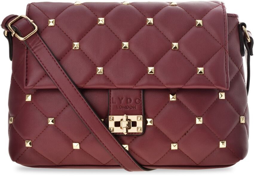 LYDC London pikowana torebka listonoszka z ćwiekami