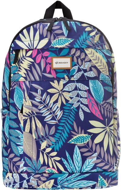 Plecak młodzieżowy Rovicky szkolny miejski wycieczkowy - wzorzysty - granatowy