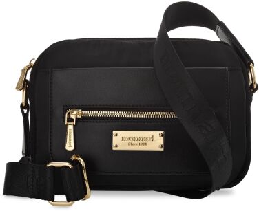 Monnari sportowa listonoszka mała torebka crossbody z długim paskiem - czarna