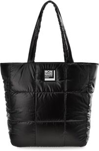 MONNARI miękka pikowana shopperka duża pojemna torebka damska sportowa torba na ramię - czarna