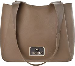Monnari torba typu shopper duża torebka damska na ramię klasyczna - beżowa