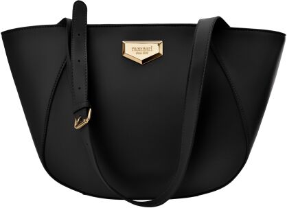 Monnari torba damska na rączkach shopper łódka klasyczna torebka aktówka - czarna