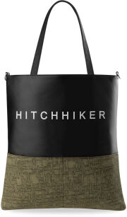 Trendy młodzieżowa damska pojemna shopper bag - khaki