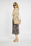 Monnari Premium Collection torba damska na co dzień kuferek shopper tote bag - beżowa - 5