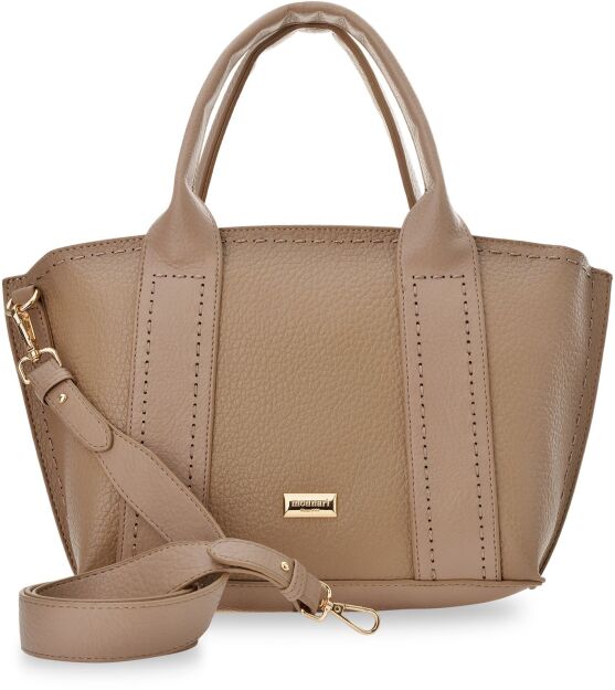 Monnari Premium Collection torba damska na co dzień kuferek shopper tote bag - beżowa