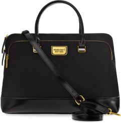 Monnari aktówka damska na laptopa teczka elegancka torba - czarna