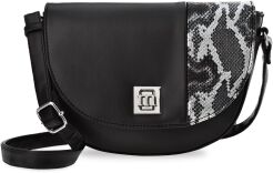 Torebka damska Monnari półokrągła listonoszka crossbody - czarna
