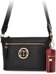Monnari torba damska z małą saszetką torebka crossbody mała listonoszka - czarna - 2