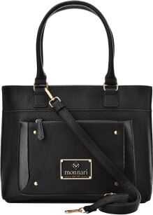 Monnari torba z kolekcji Premium duża torebka damska aktówka shopper - czarna