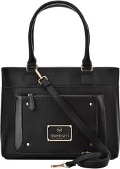 Monnari torba z kolekcji Premium duża torebka damska aktówka shopper - czarna