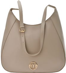 Monnari duża torba klasyczna gładka torebka na ramię elegancka shopper worek - beżowa