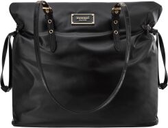Monnari duża torba damska torebka shopper miękka na ramię - czarna