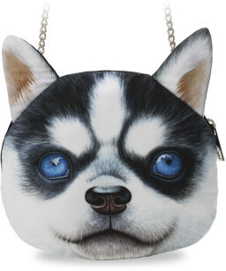 Torebeczka na łańcuszku piesek - husky