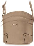 Pojemna miejska listonoszka crossbody torebka damska z kieszonkami - grafitowy - 11