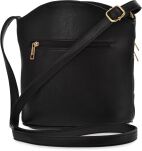 Pojemna miejska listonoszka crossbody torebka damska z kieszonkami - grafitowy - 4