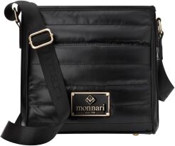 Torebka damska Monnari listonoszka na ramię z regulowanym paskiem - czarna