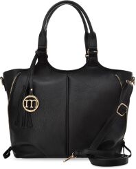 Monnari torba damska shopper duża torebka worek - czarna