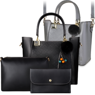 Zestaw 3w1 torebka damska shopper kuferek + gratis listonoszka organizer