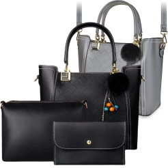 Zestaw 3w1 torebka damska shopper kuferek + gratis listonoszka organizer