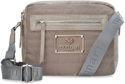 Monnari jednokomorowa torba damska miękka pikowana torebka listonoszka - szara