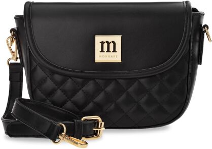 Monnari pikowana torba crossbody listonoszka torebka damska - czarna