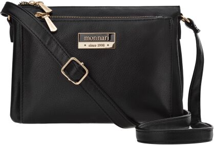 Monnari mała torebka na pasku kompaktowa listonoszka torba crossbody - czarna