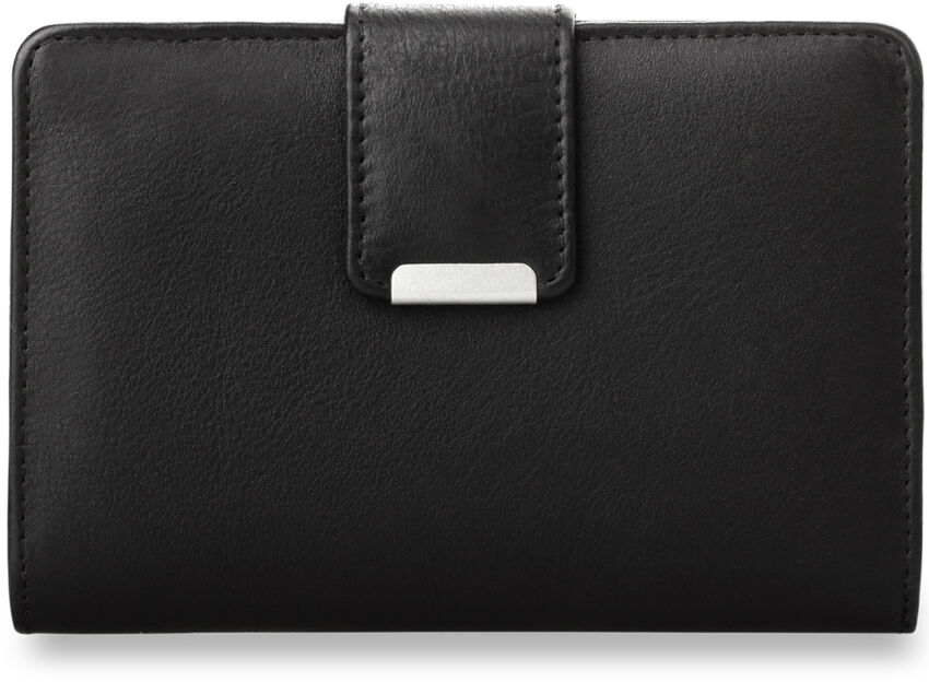 Poręczny damski portfel portmonetka - czarna