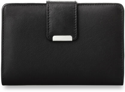 Poręczny damski portfel portmonetka - czarna