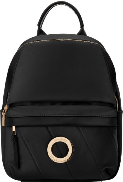 Monnari tekstylny plecak na co dzień sportowy miejski elegancki damski - czarny