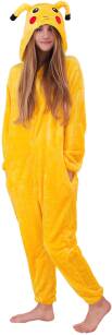 PIŻAMA KIGURUMI JEDNOCZĘŚCIOWE PRZEBRANIE KOSTIUM Z KAPTUREM – PIKACHU POKEMON