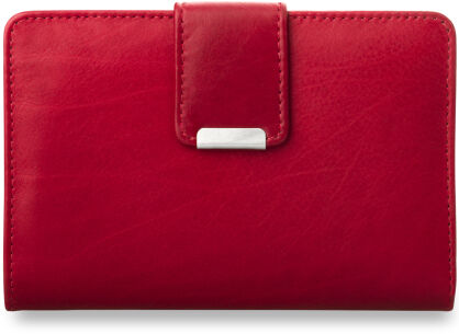 Poręczny damski portfel portmonetka - czerwona